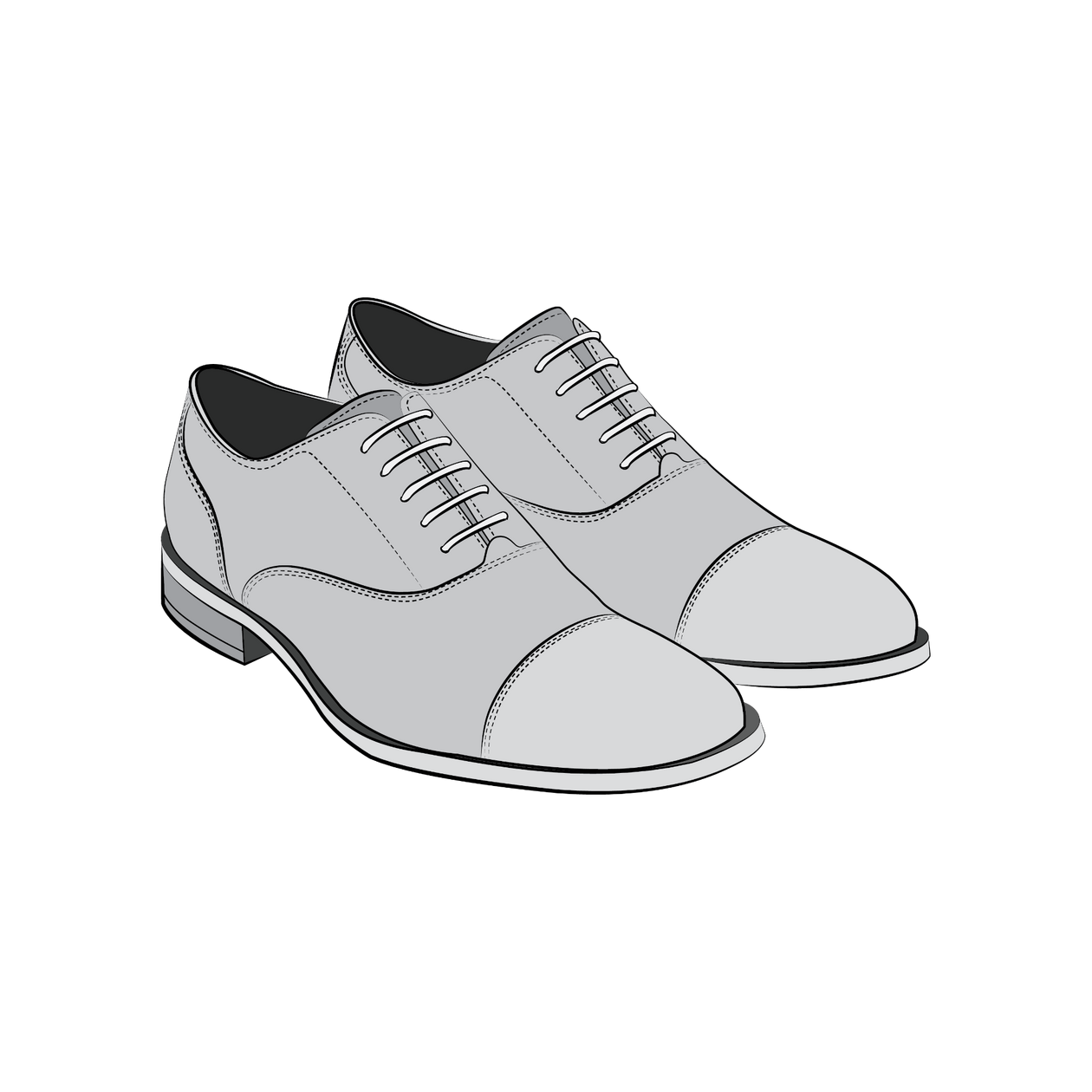 Smart shoes (generally required as trainers or other 'casual' shoes may not create the desired effect).